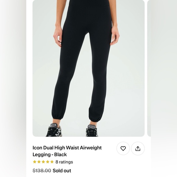 Splits59 Icon Dual High Waist Airweight Leggings in Black Small - Picture 6 of 12